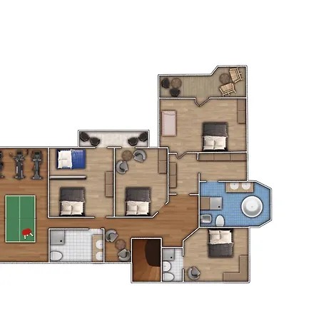 Casa de Férias Merle Mit Privatem Indoorpool Ruhn