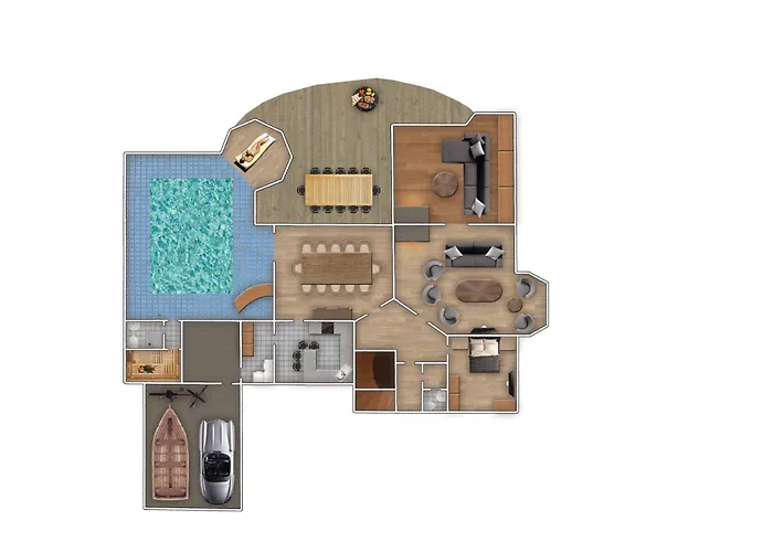 Merle Mit Privatem Indoorpool Hébergement de vacances